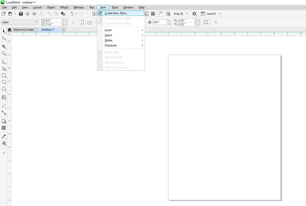 How to Insert Text in a Table in CorelDRAW Void Graphics