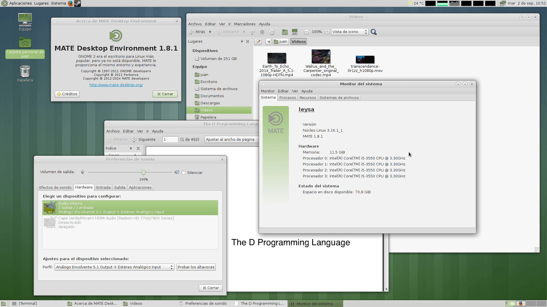 MATE desktop 1.8.1 now available