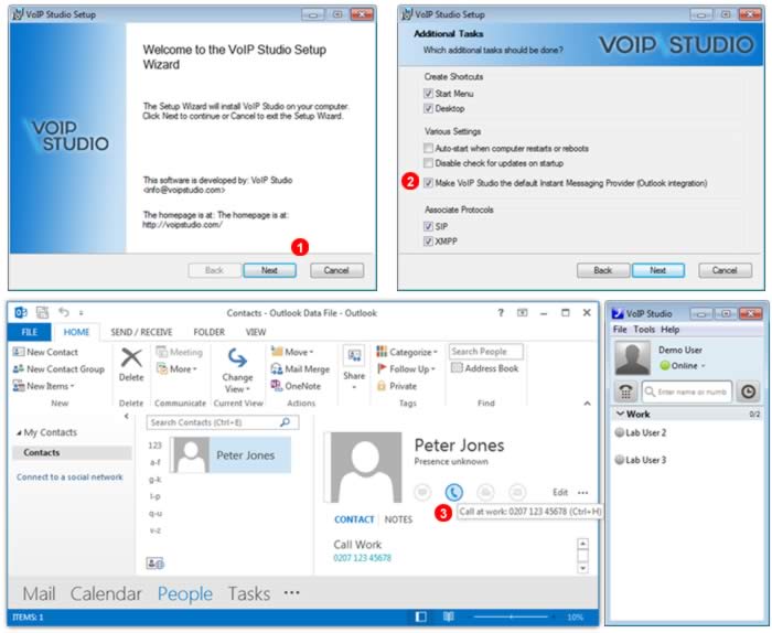 VoIPstudio's Integration With Outlook VoIPstudio