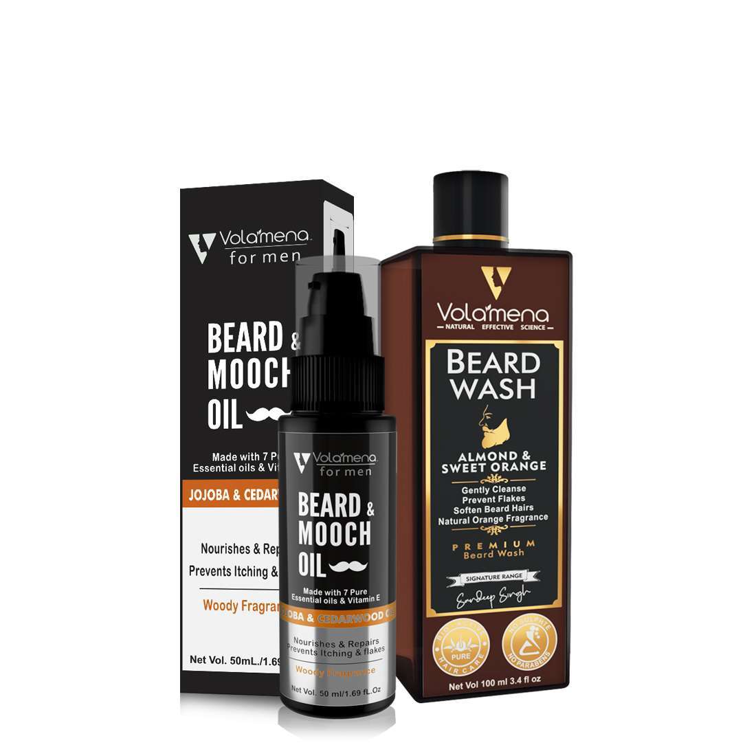 Beard Wash 100 ml With Jojoba Beard Oil 50 ml Combo