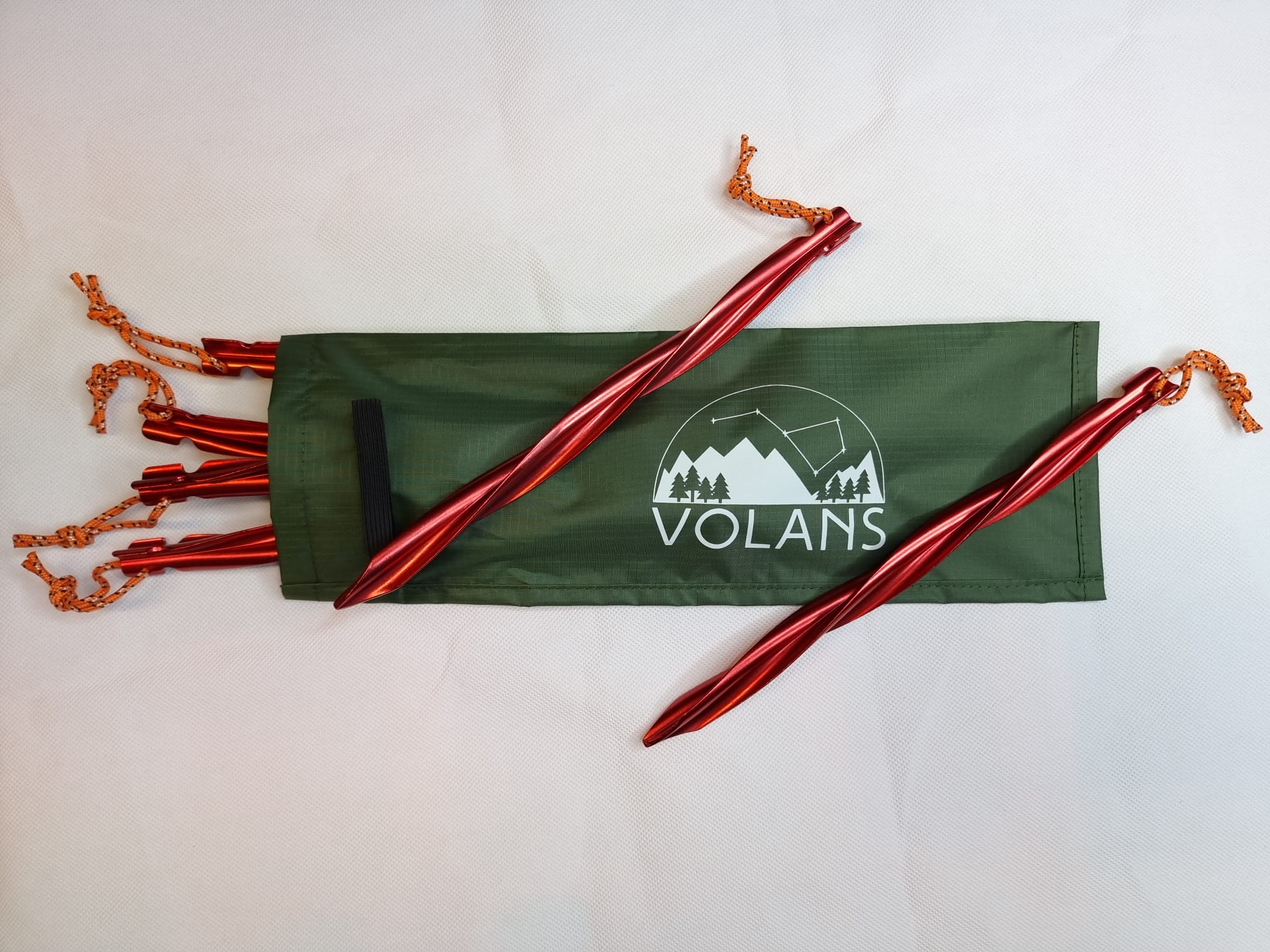 Large Tent Stakes Strong Aluminium Spiral VOLANS