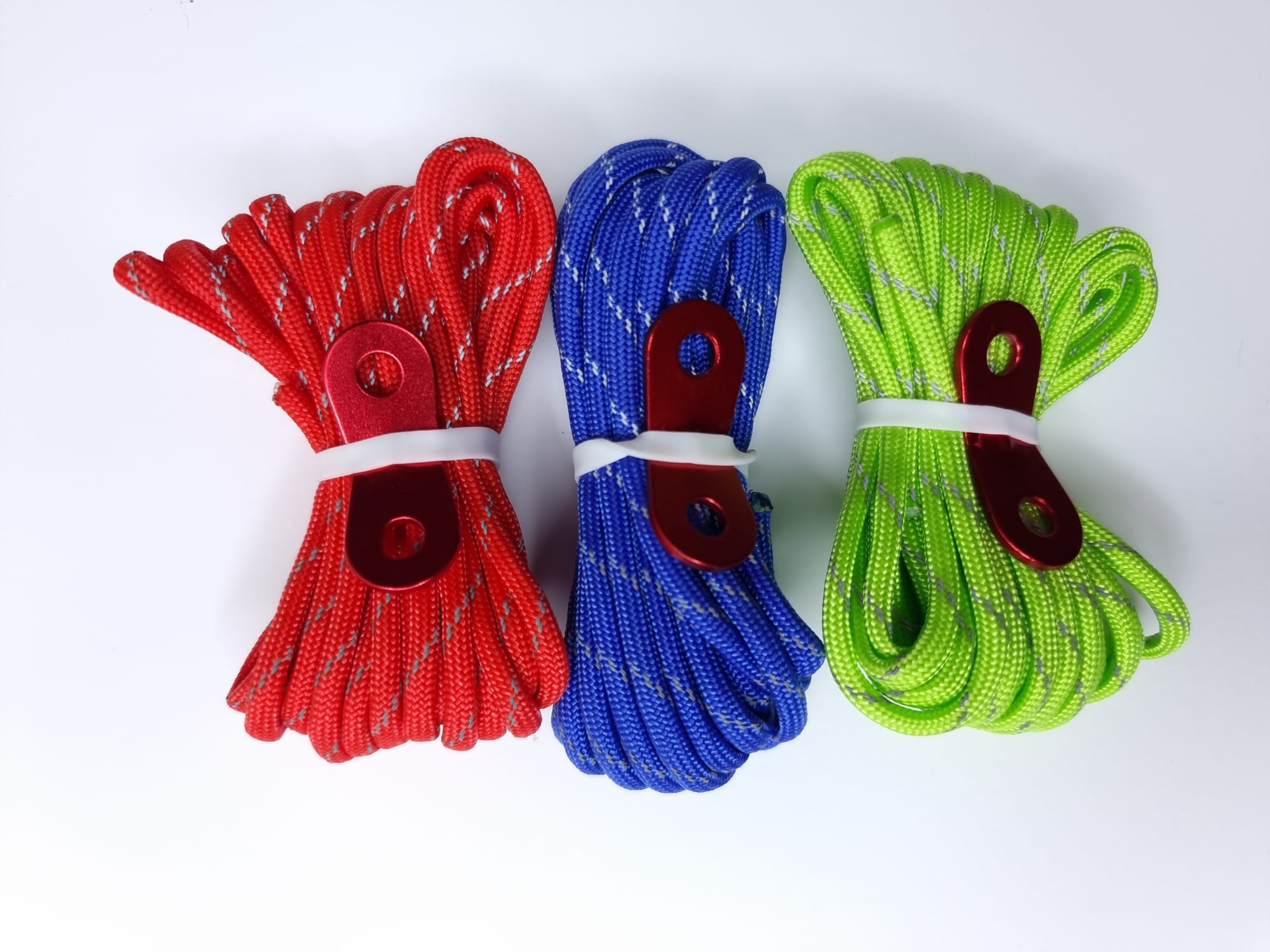 Reflective Tent Guy Lines with Aluminium Guyline Adjuster VOLANS