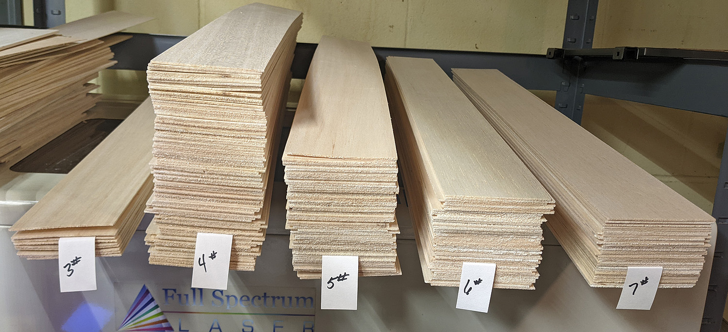 Contest Balsa Sheets 1/16″ thick 24″ x 3″ Volaré Products