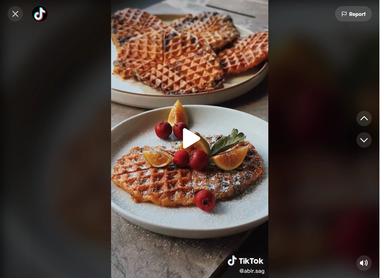 “What is Important In Life Friends, Waffles, Work.” An Appetising