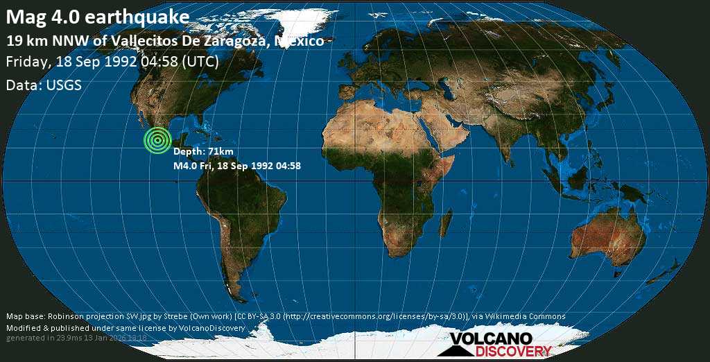 Quake Info Light Mag. 4.0 Earthquake Coahuayutla de José Maria