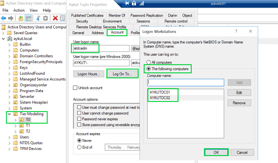 Active Directory Tier Modeling Uygulanması Azure Cyber Security