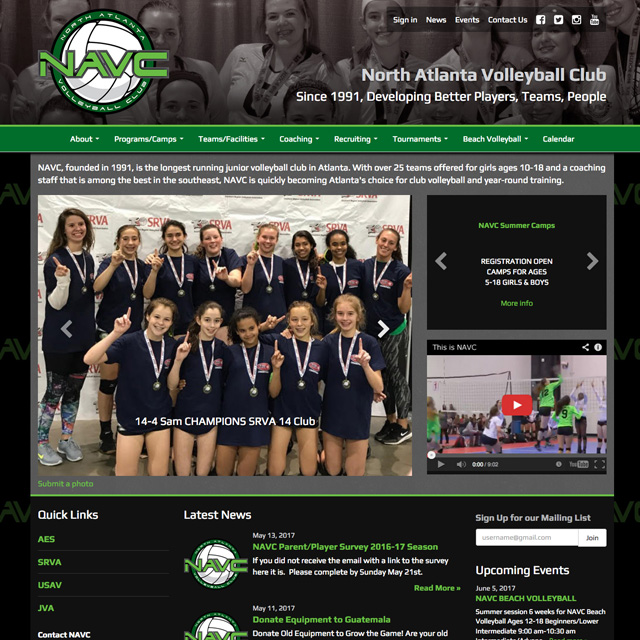 VolleyMax Club volleyball websites that do it all for you.