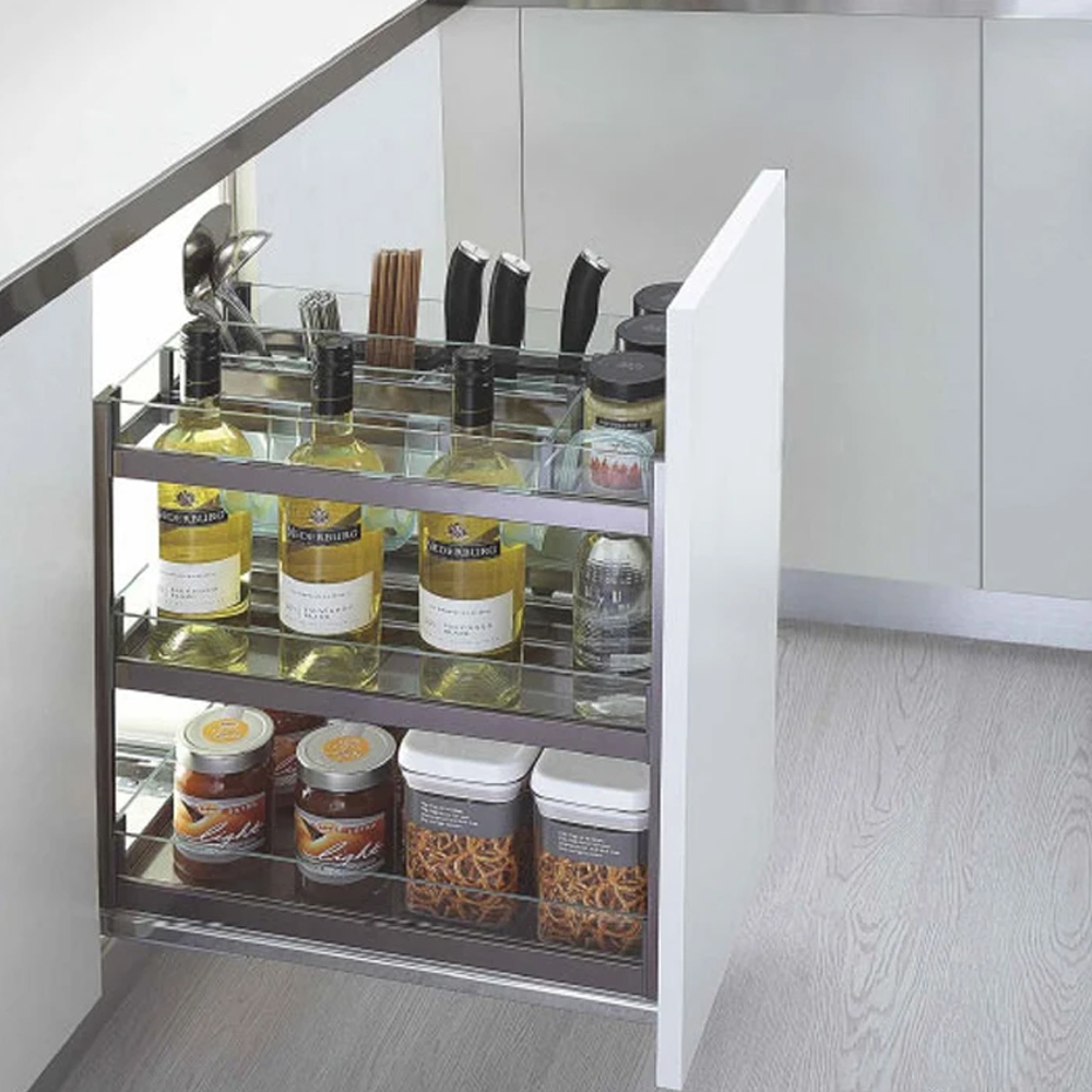 Tempered Glass Bottle Pullout. Voloindia