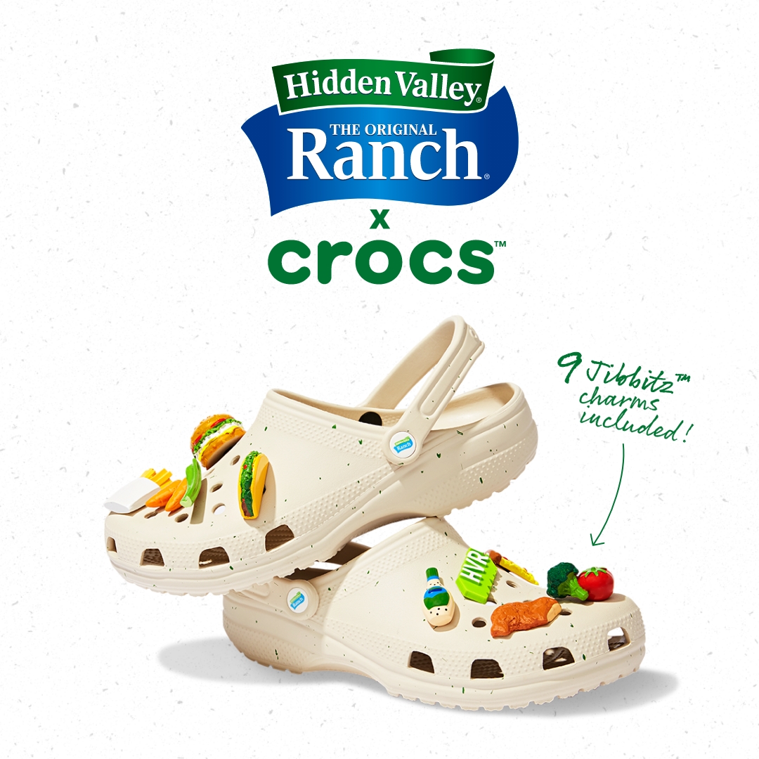 Hidden Valley Ranch x Crocs collab white VOLTAGE