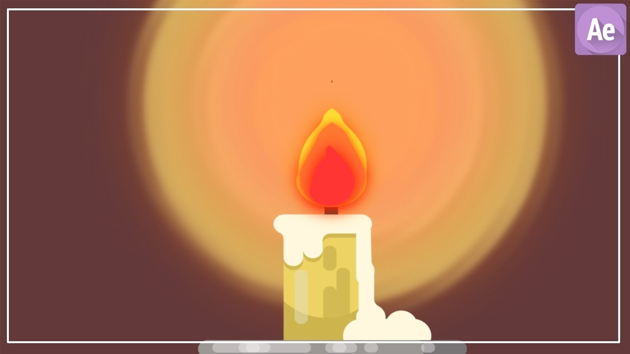 Candle Animation Tutorial in After Effects ( NO PLUGIN ) CG Animation