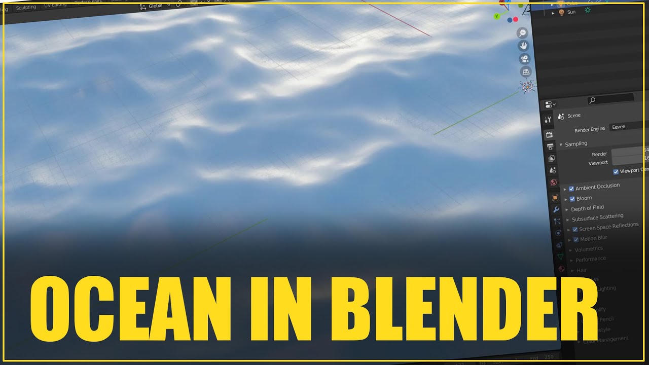 Ocean Animation in Blender Tutorial CG Animation Tutorials