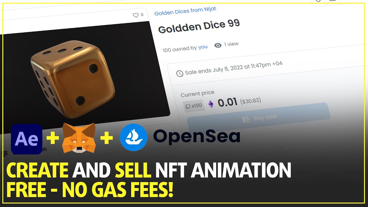 How to CREATE and SELL 3D NFT Animations in OPENSEA with After Effects