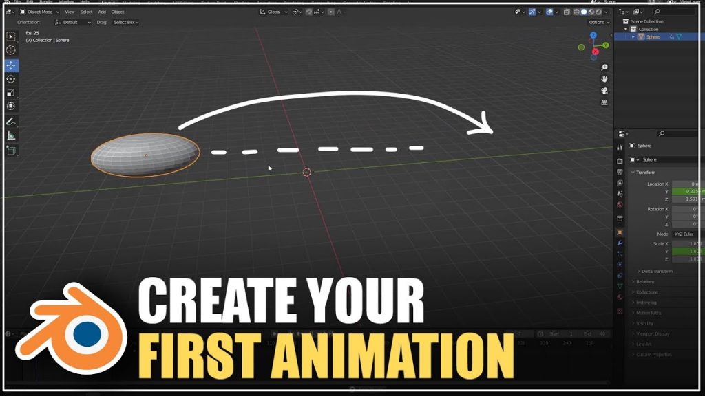 Create Your First Animation in BLENDER Beginner Tutorial CG