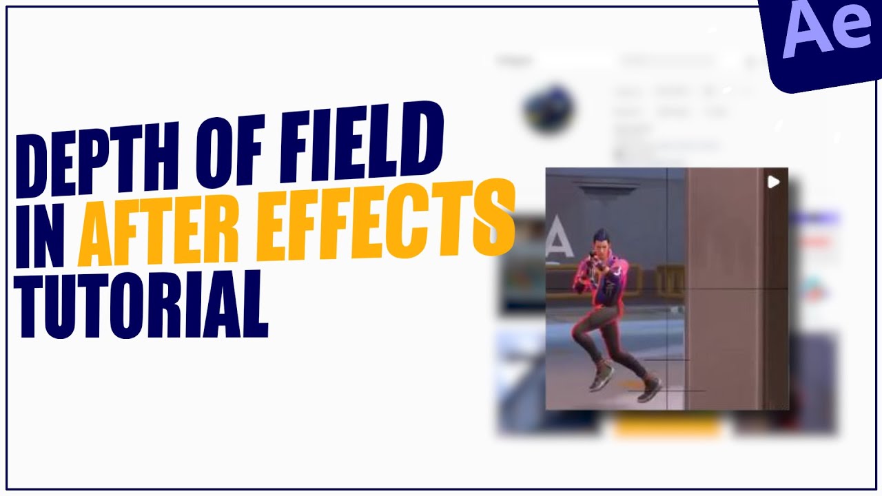 Depth of Field without Camera Tool in After Effects Tutorials CG