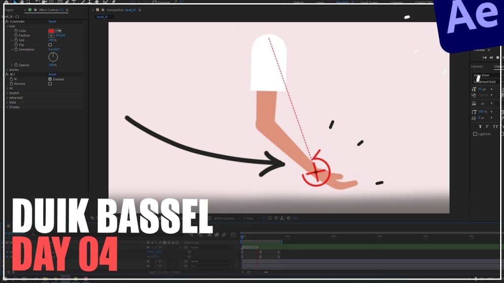 Duik Bassel DAY04 IK System and Hand Rigging After Effects