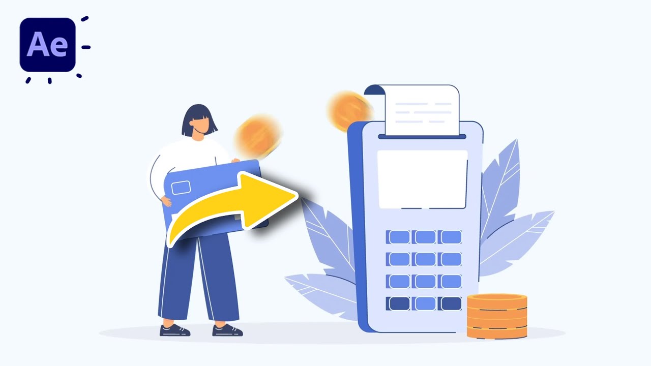Cashback Motion Graphics Animation in After Effects + Duik Angela Tutorials CG Animation