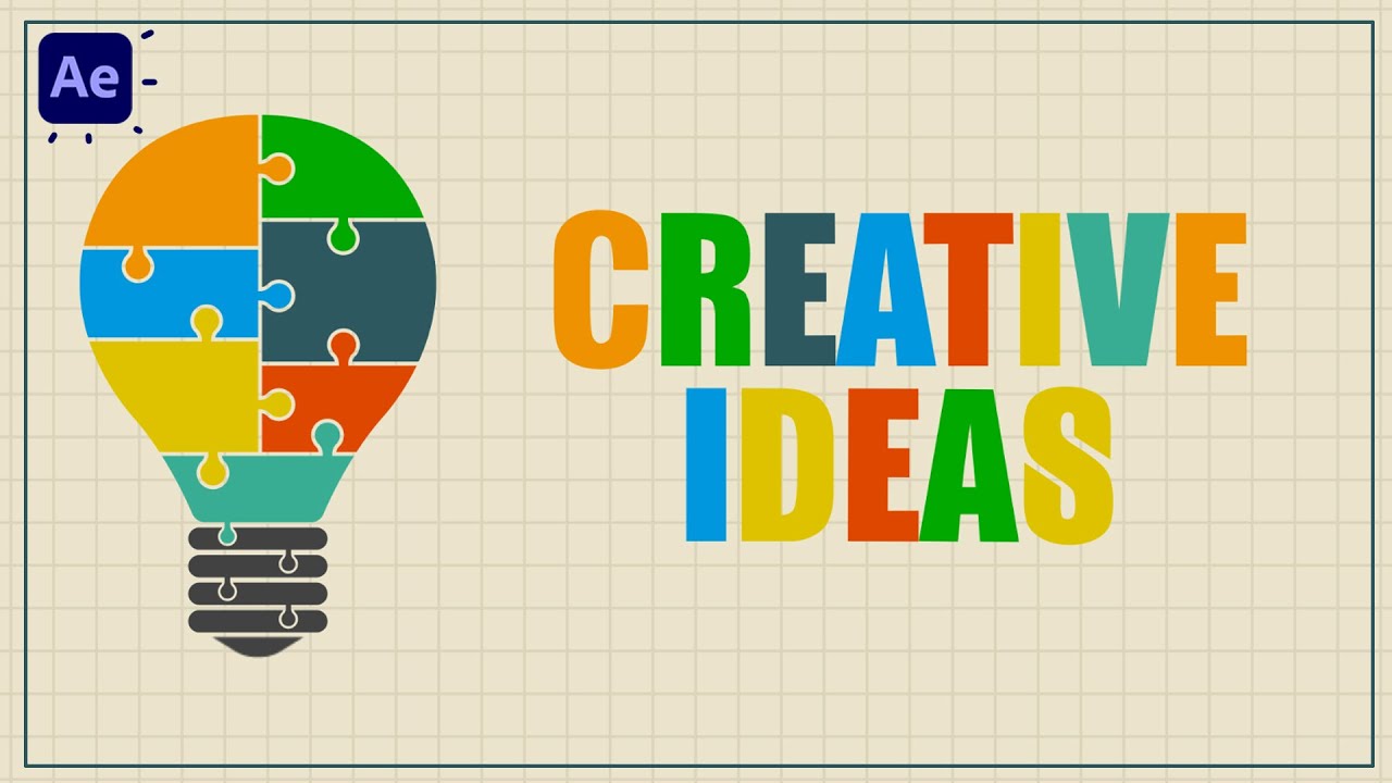 Puzzle Lamp Scene After Effects Motion Graphics Tutorial CG