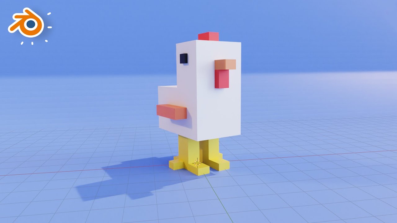 Low Poly Chicken in Blender Tutorials CG Animation Tutorials