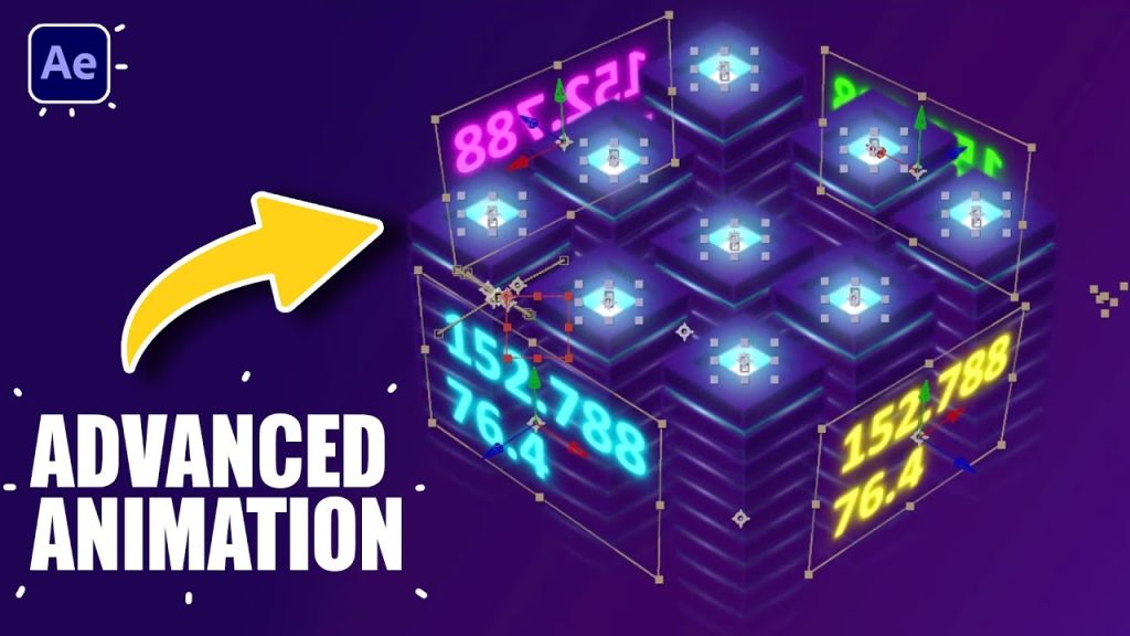 Digital Data Transfer Animation in After Effects Tutorials CG
