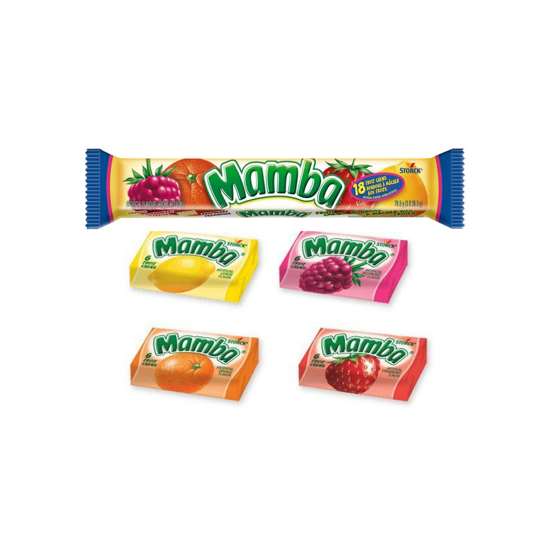 Set Of Mamba LongLasting VeganFriendly Chewy Taffy Candy! Features
