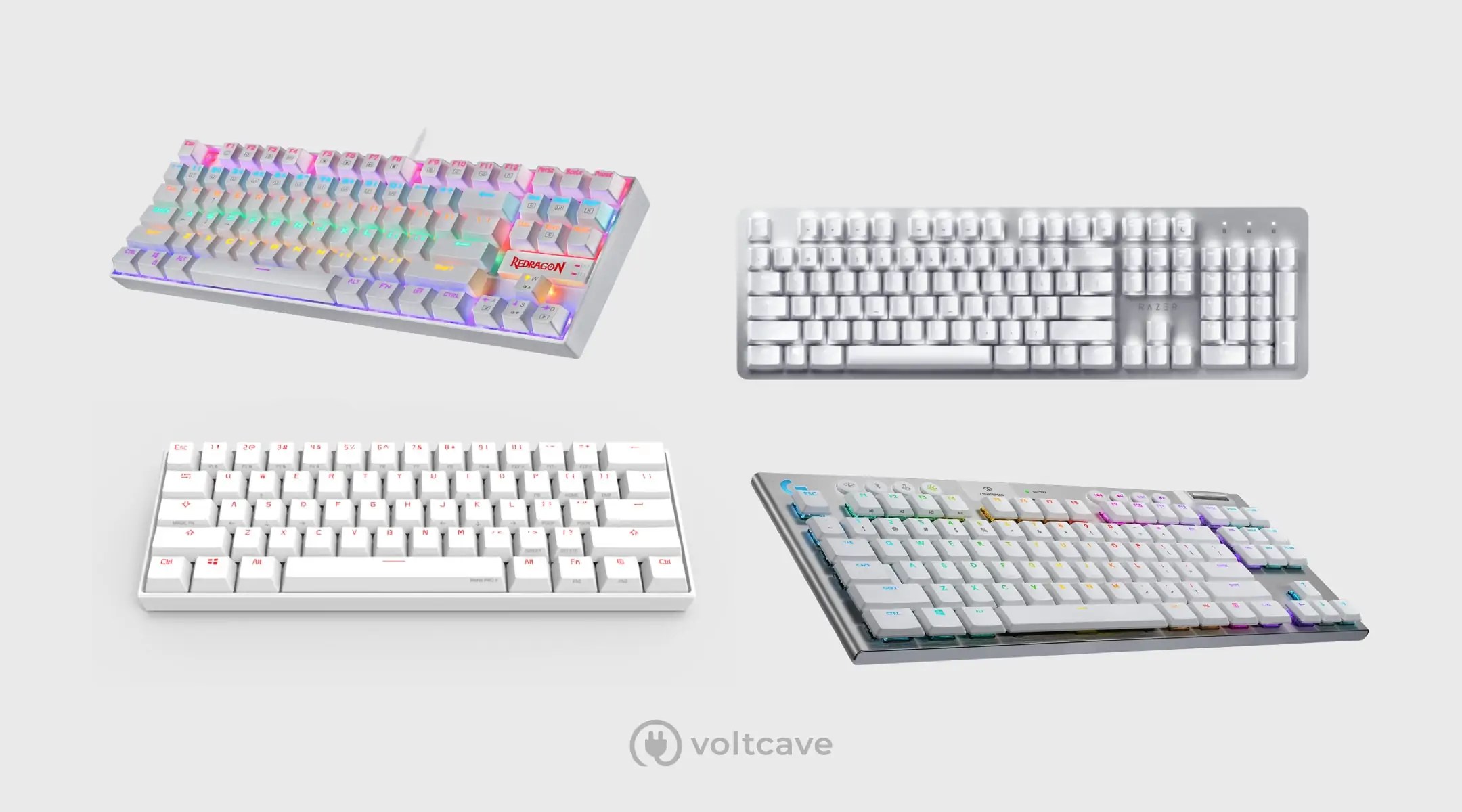The 7 Best White Gaming Keyboards for Your AllWhite Setup Voltcave