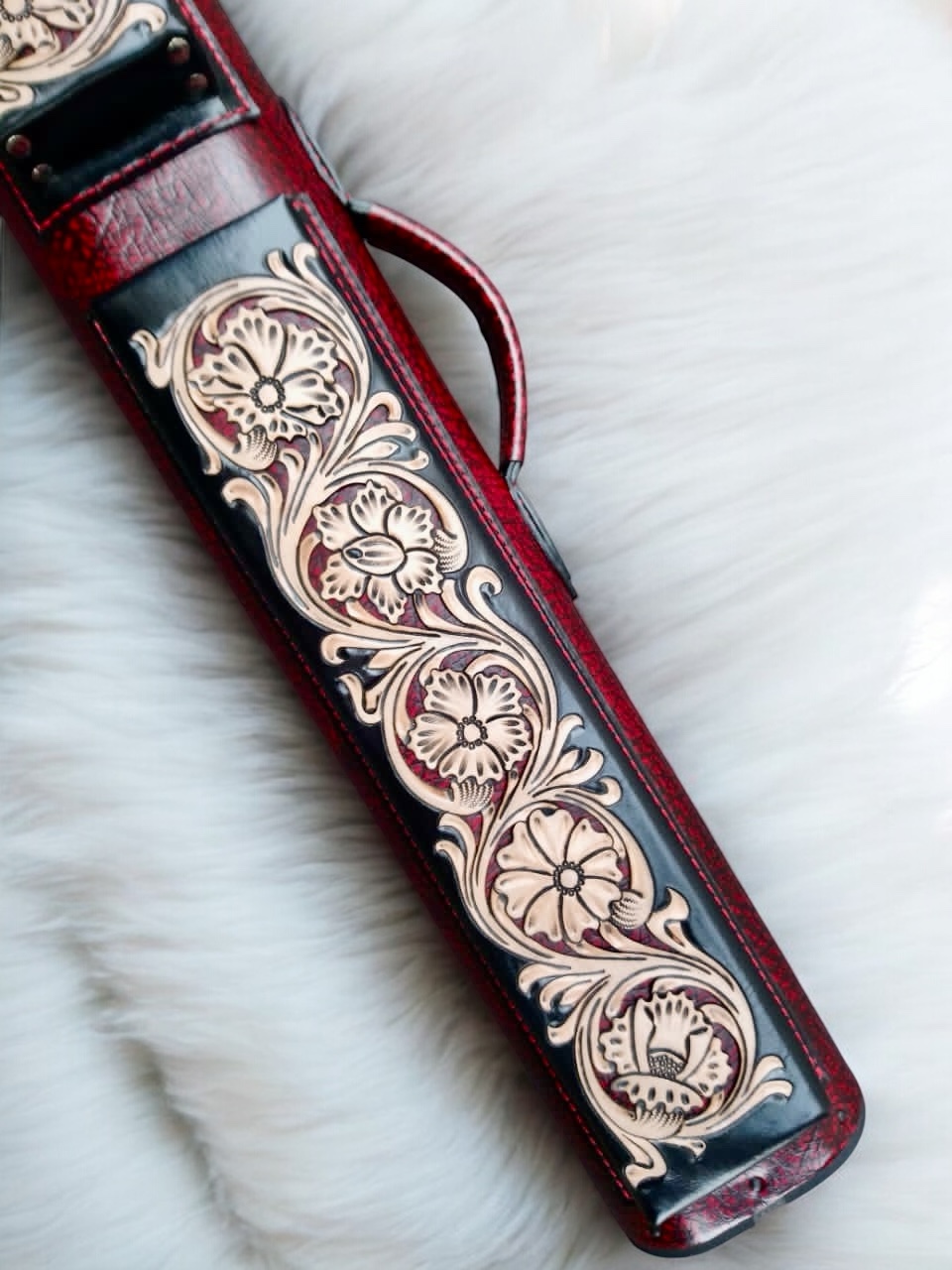 Buffalo02 Volturi Cases Custom Leather Cue Case