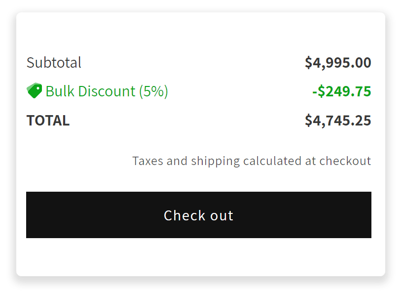 Dr. Volume Discounts