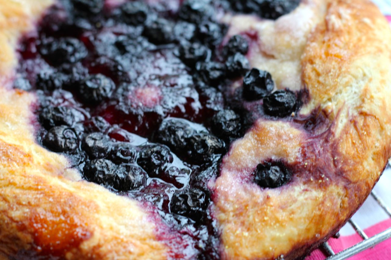 Blueberry Focaccia with Lemon Sparkle Sugar