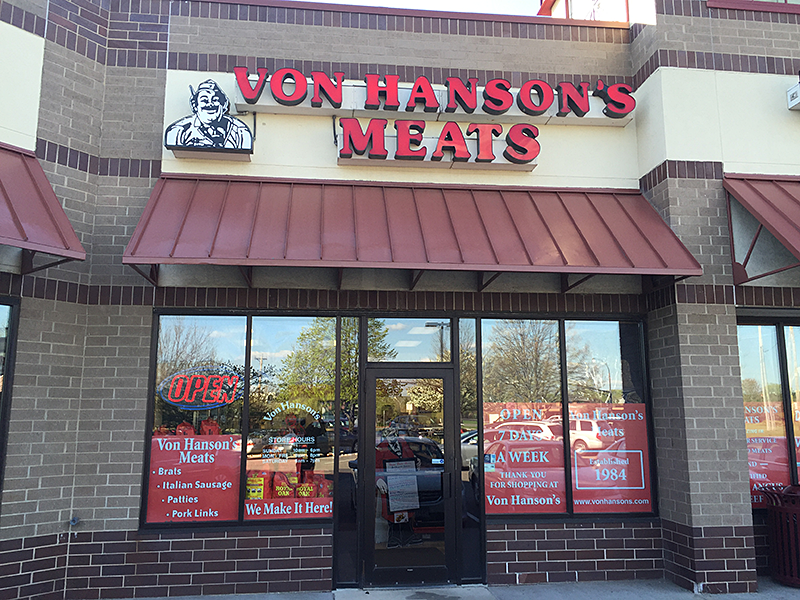 to Von Hanson's, Woodbury Von Hanson's Meats
