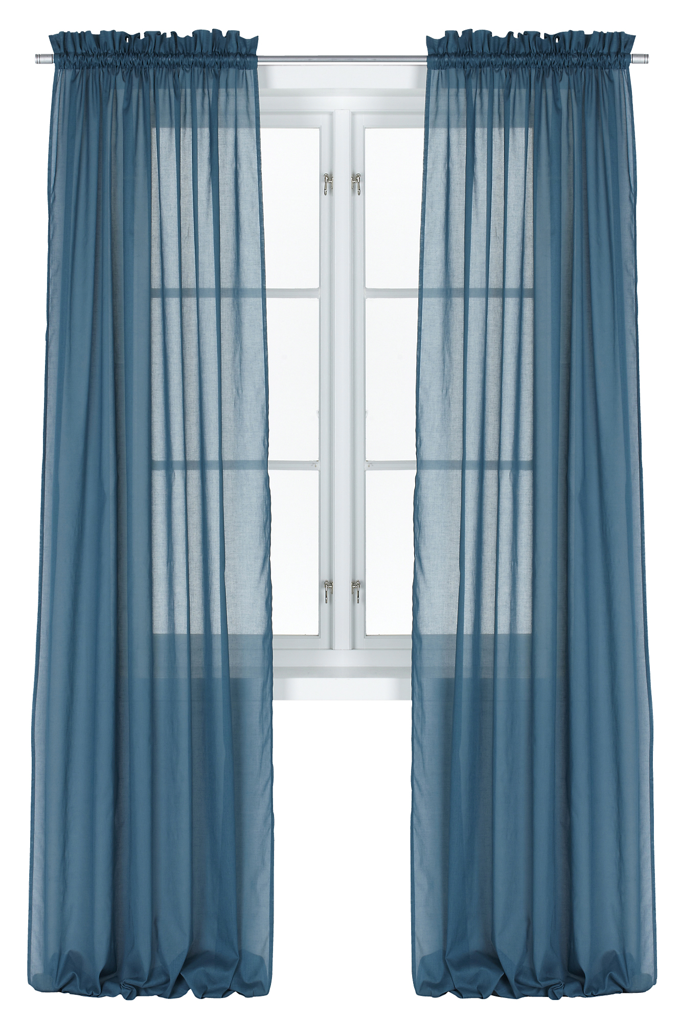 Petrolblå Gardiner Petrolblå gardiner