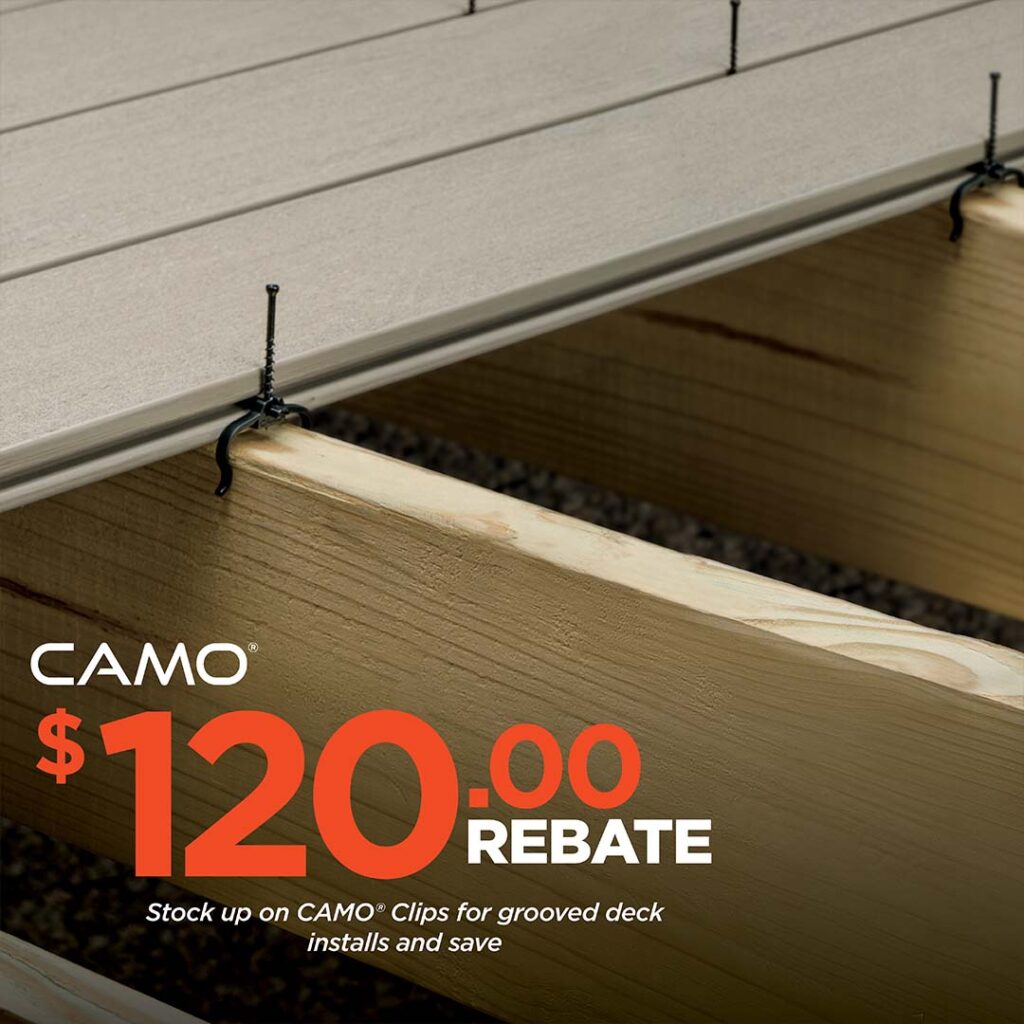 CAMO® Deck Fasteners & Clips Build Your Deck Faster Von Tobel