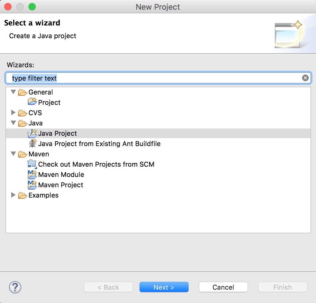 Create eclipse project from existing source 编程之路