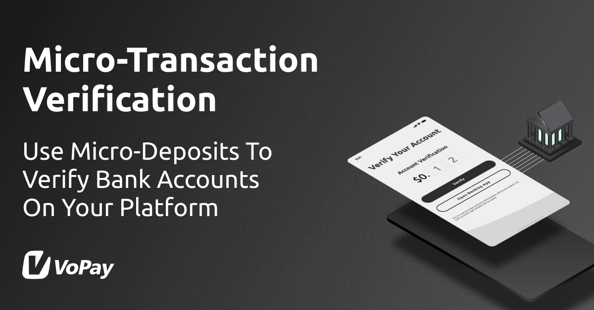 Instant Micro Deposit Verification Bank Account Verify API