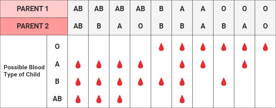 Blood Type Chart - voperwhere
