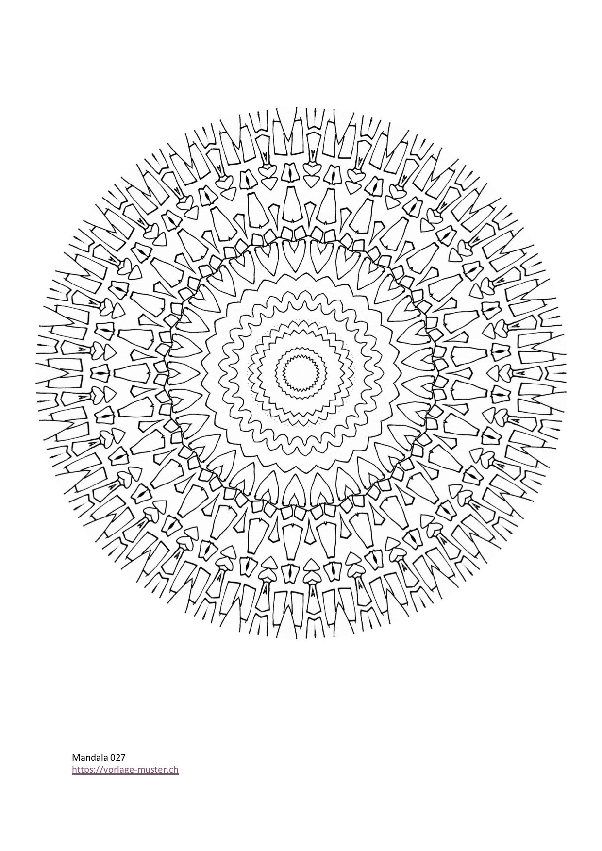 34 Mandala zum Ausdrucken & Ausmalen für Kinder und Erwachsene