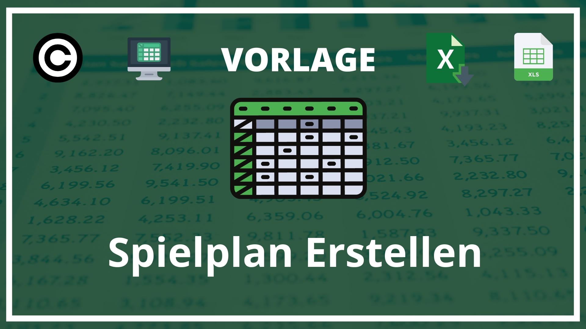 Turnierplan Erstellen Excel Vorlage