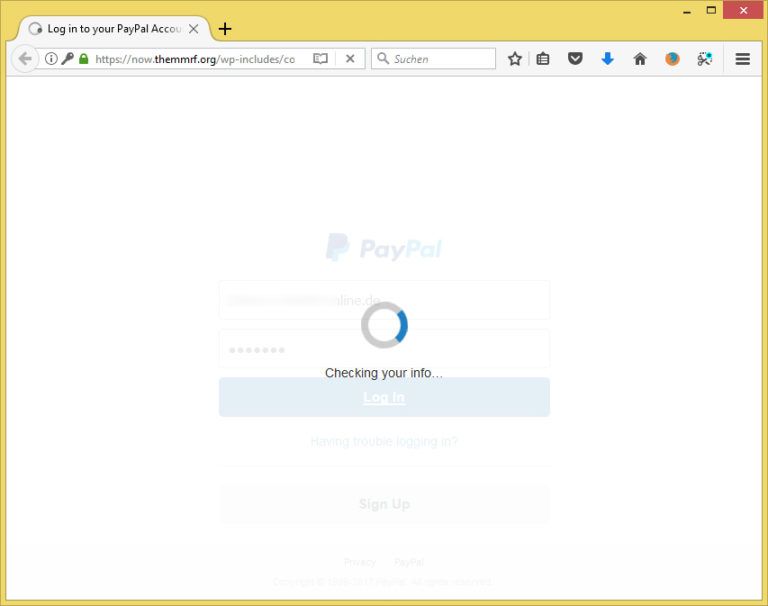 Account Status & Verification von service (servicevps