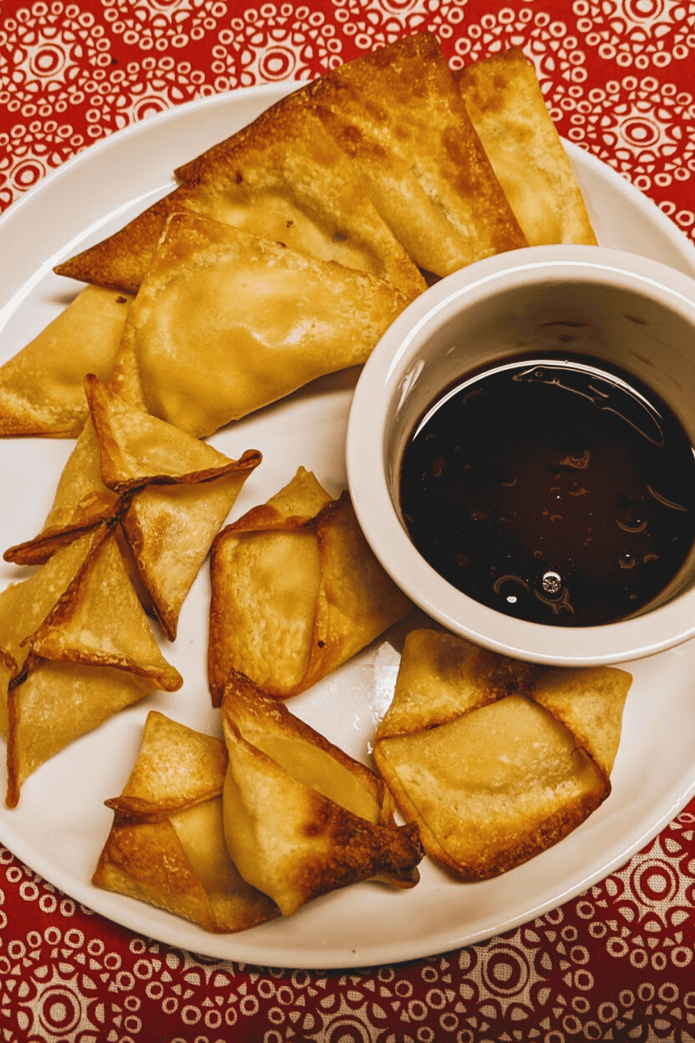 Instant Vortex Air Fried Crab & Cream Cheese Wontons