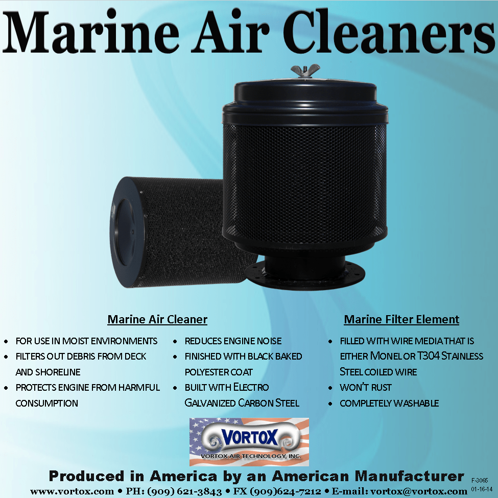 Product Spotlight Marine Air Cleaners Vortox Air Technology, Inc.