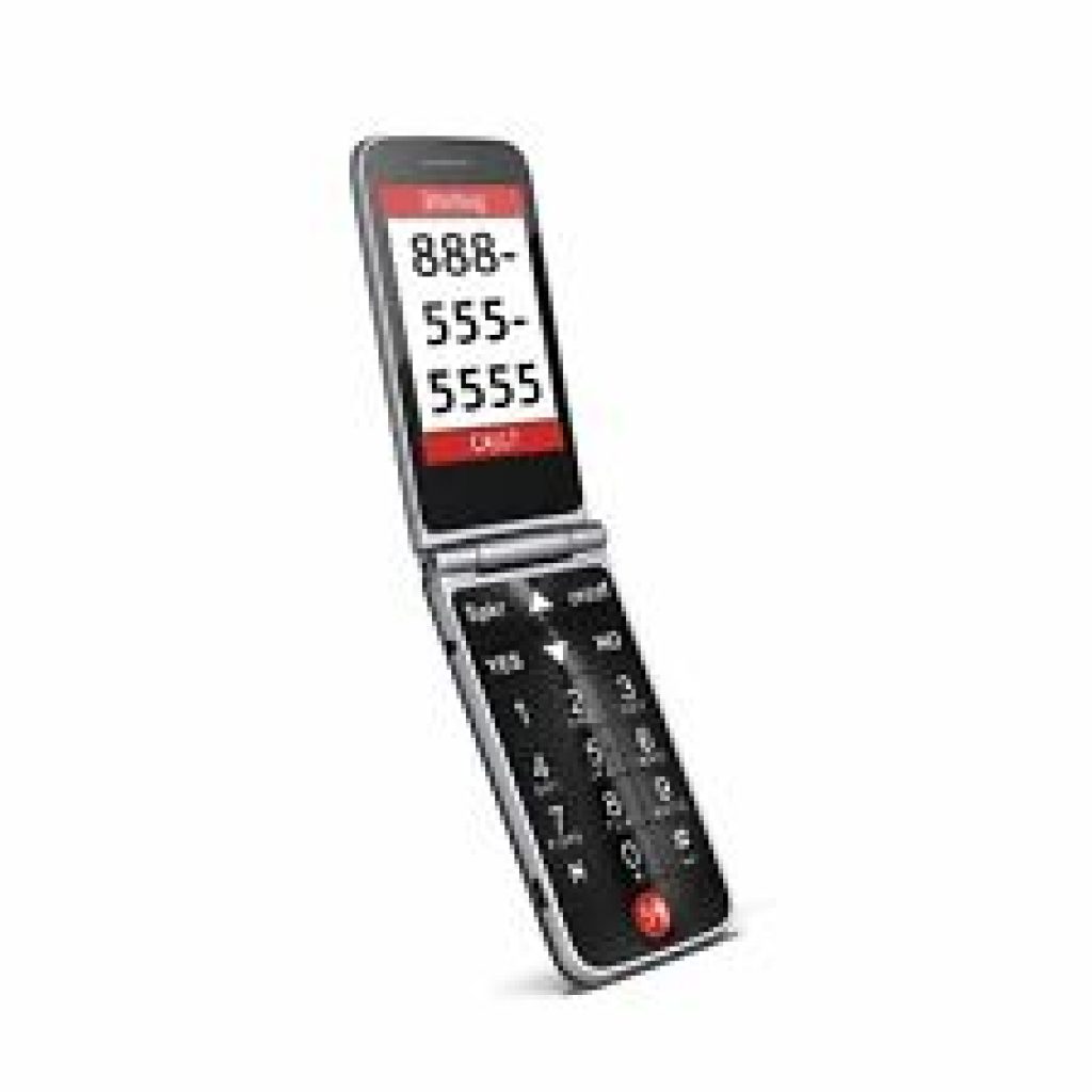 Jitterbug Flip Easy-to-Use Cell Phone for Seniors (Graphite) by