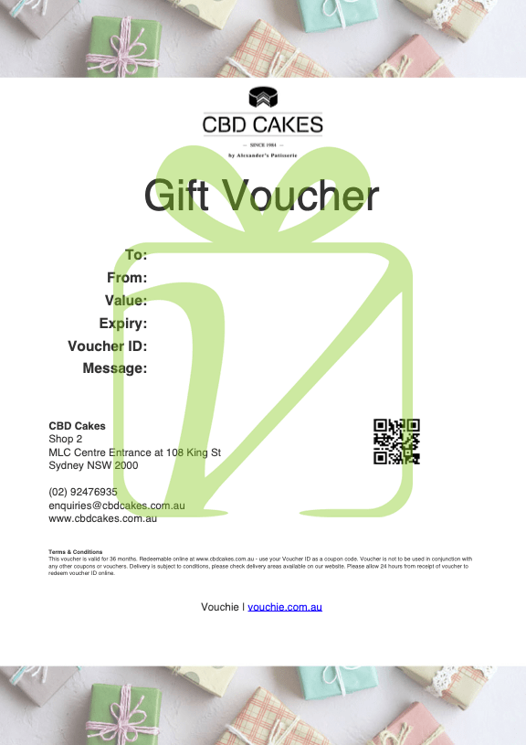 CBD Cakes Voucher Vouchie