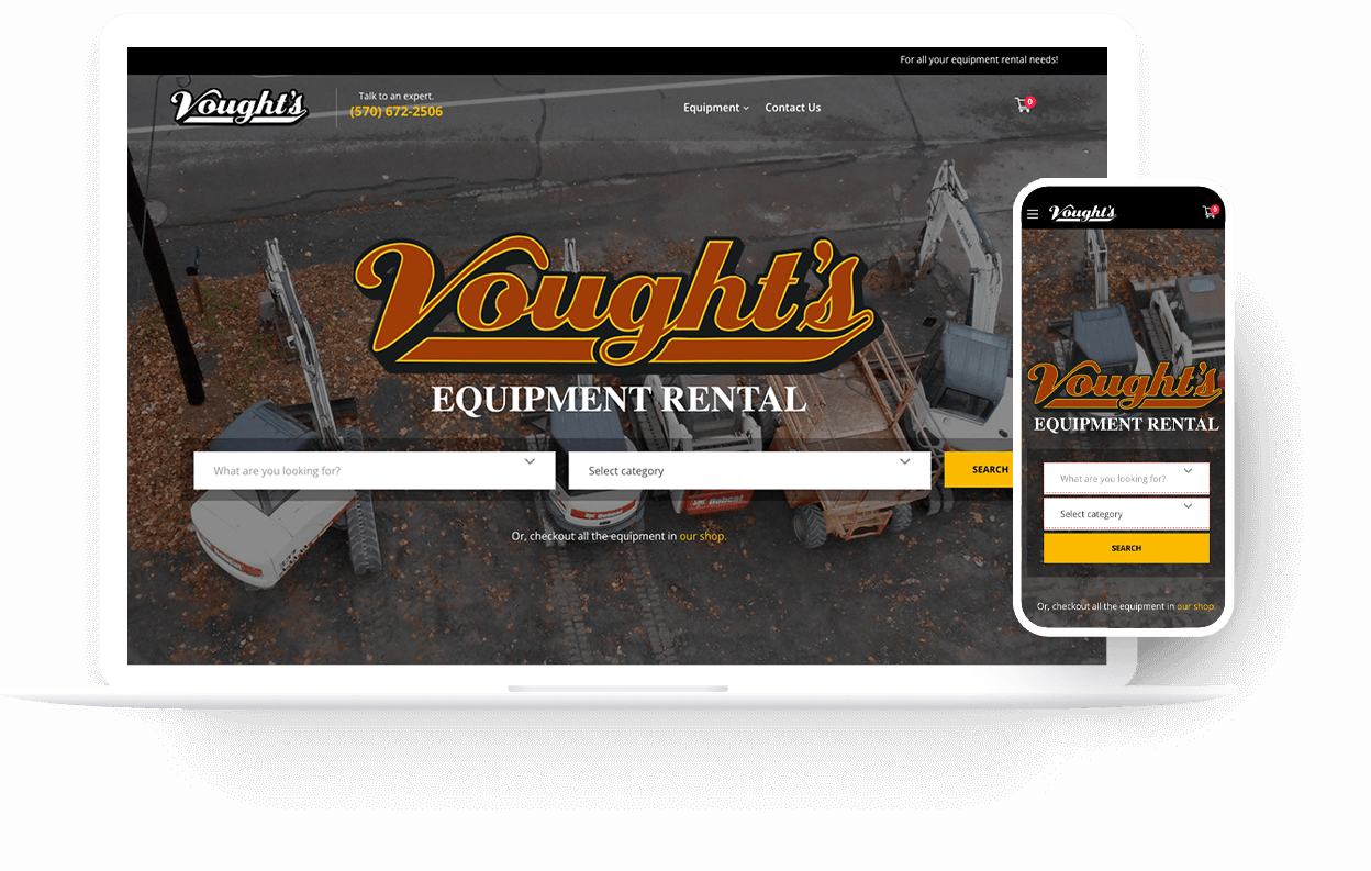 Vought's Equipment Rental For all your equipment rental needs!