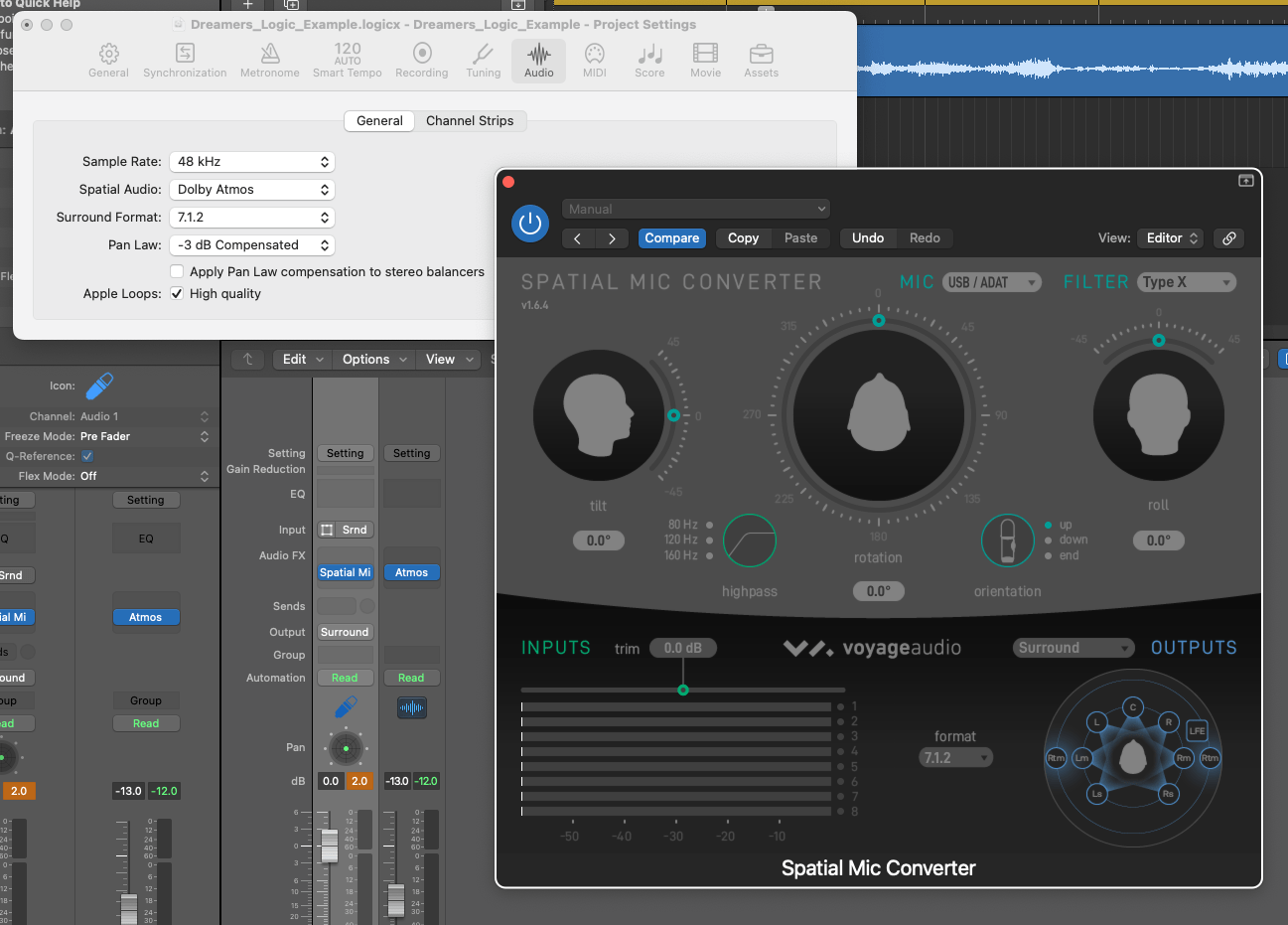Getting Started With Logic Pro and Spatial Mic Voyage Audio