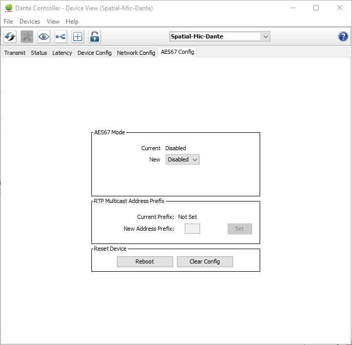 Setting up Spatial Mic Dante Using Dante Controller Voyage Audio