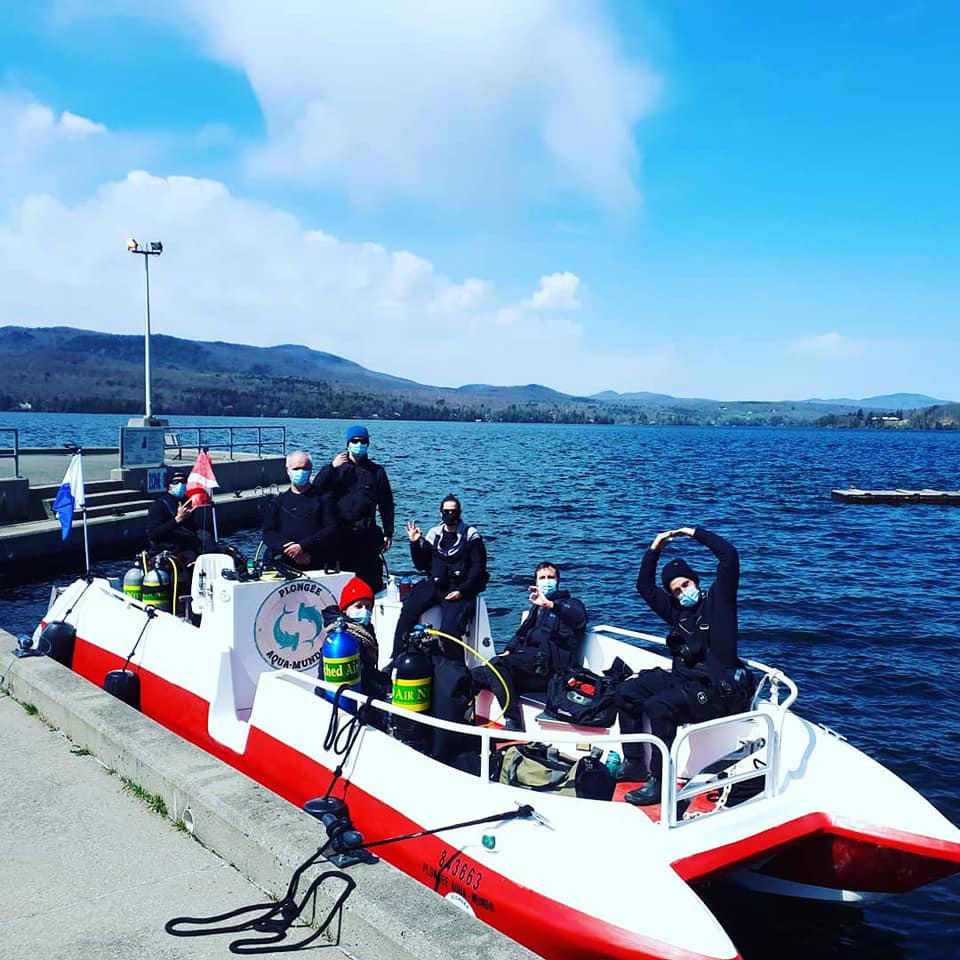 Excursion de plongée sousmarine sur le Lac Memphrémagog Voyage Aqua