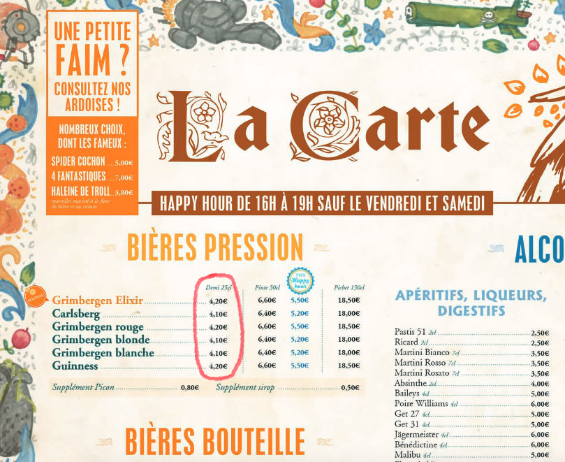 Pain Points Le guide de l’apéro où boire un demi pas cher dans le VieuxLille