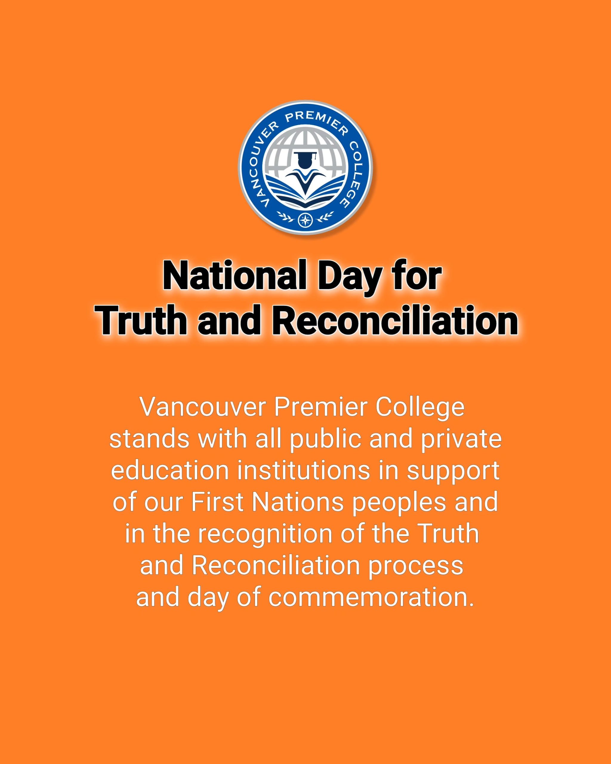 National Day for Truth and Reconciliation Vancouver Premier College