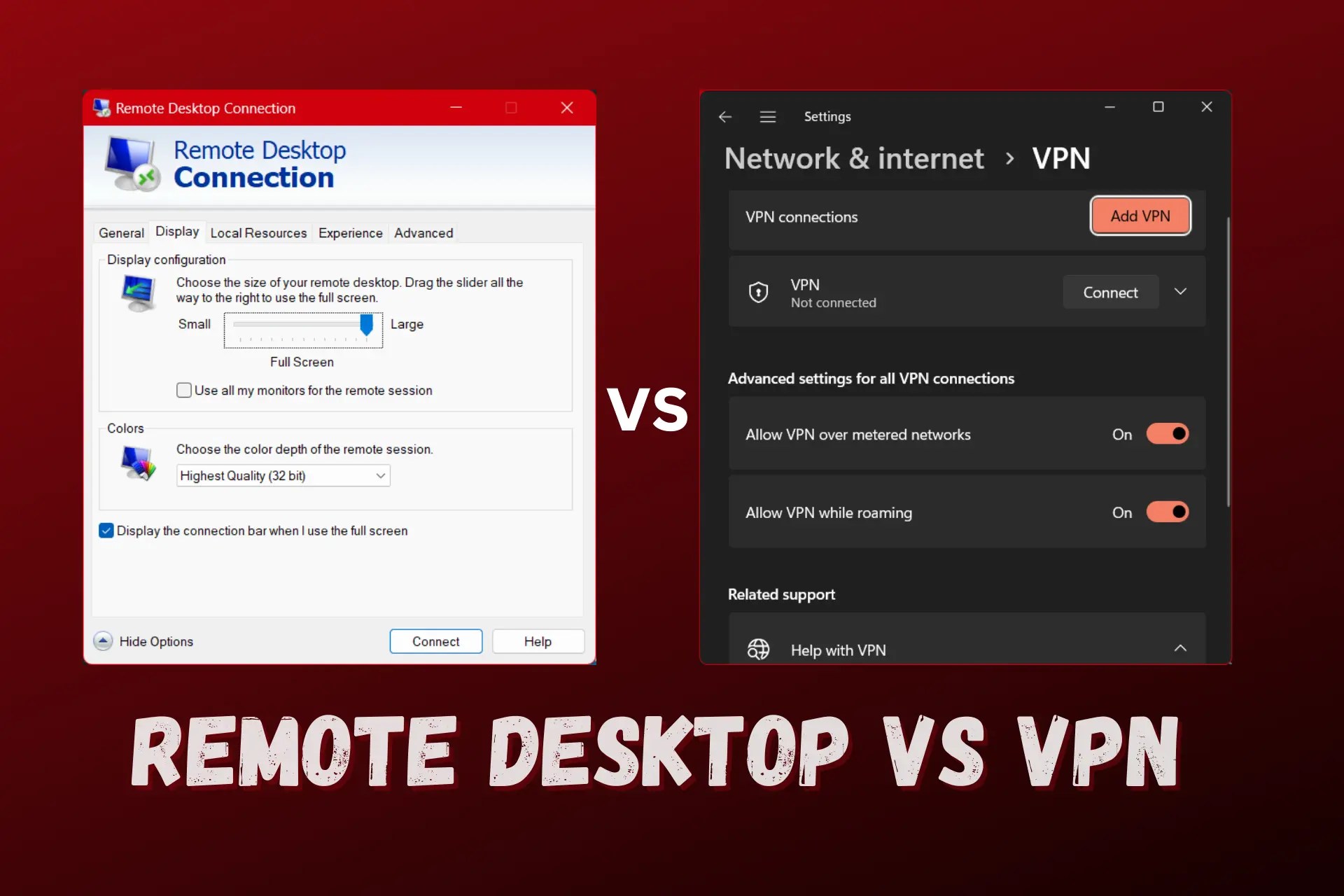 VPN vs Remote Desktop Speed Comparison and Use Cases