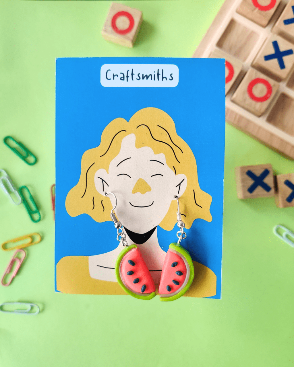 Handmade Watermelon Earrings VPP Bazzar