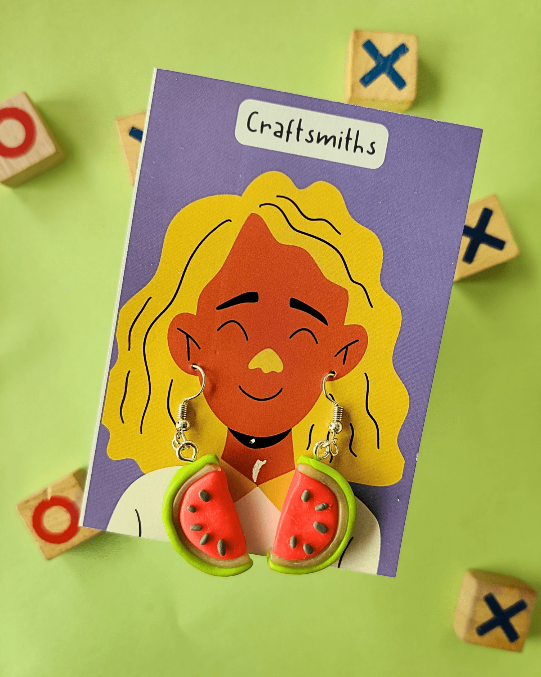 Handmade Watermelon Earrings VPP Bazzar